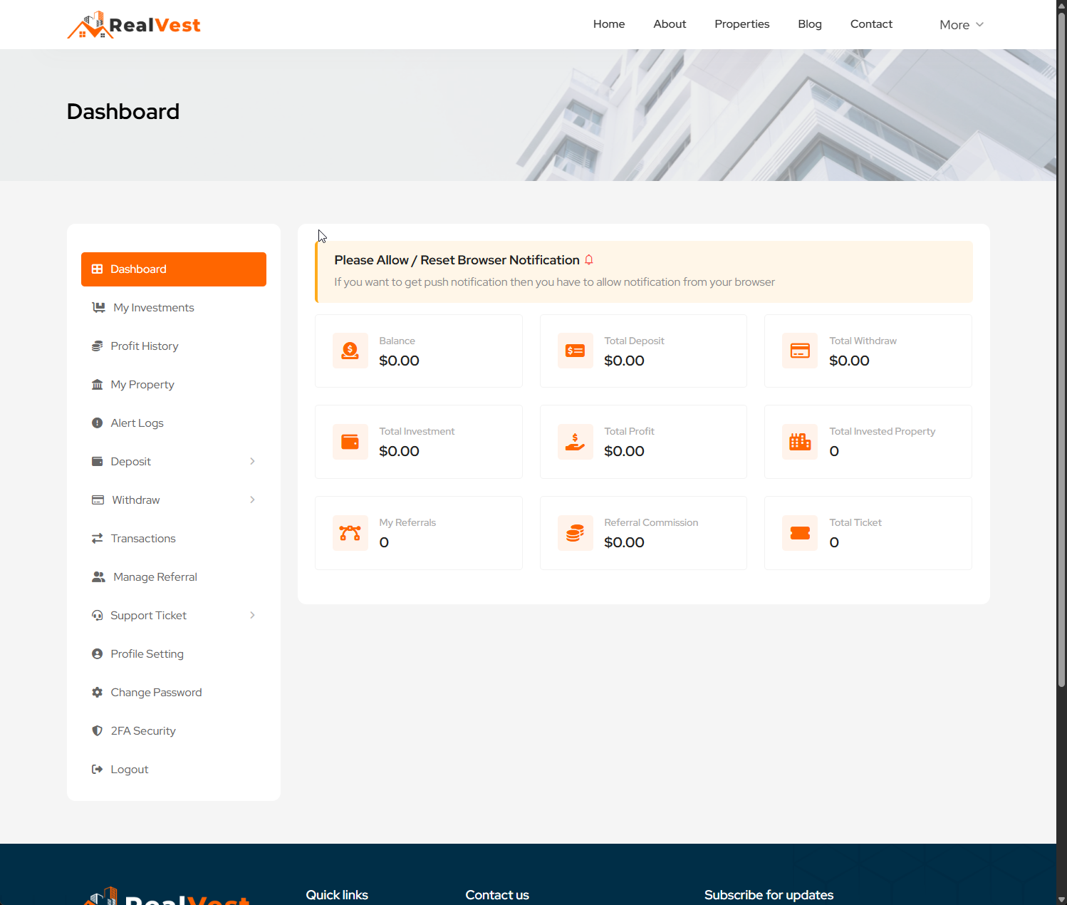 RealVest investment